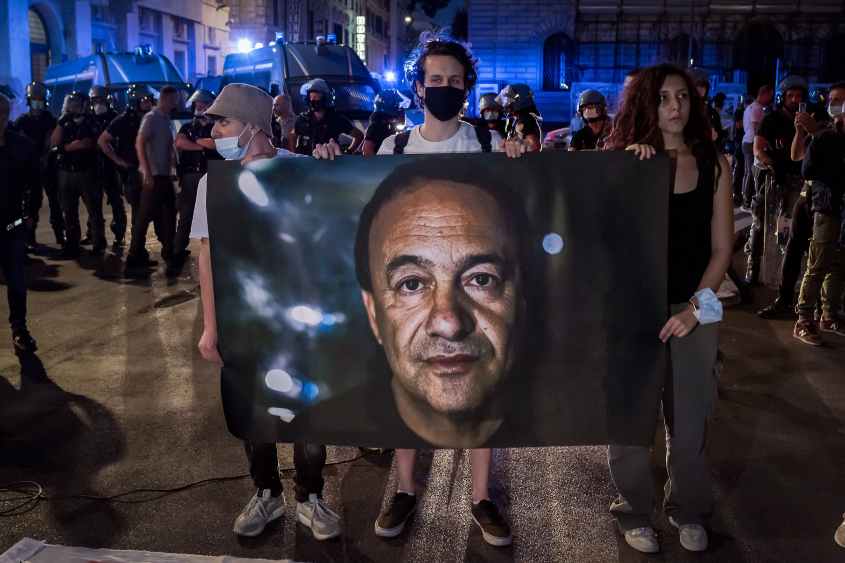 Solidarity Protest For Ex-Mayor Convicted Of Helping Illegal Immigration