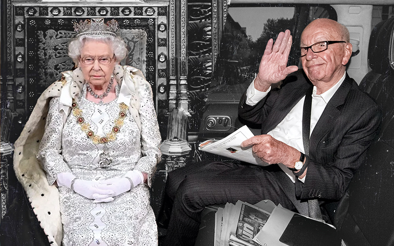 Queen Elizabeth Rupert Murdoch