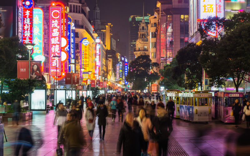 Crowd-in-Nanjing-Road-in-Shanghai. Image: iStock.