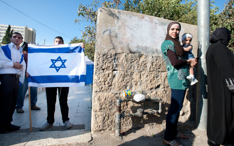 Jerusalem, Occupied Palestinian Territories - Neighborhood of Sheikh Jarrah.
