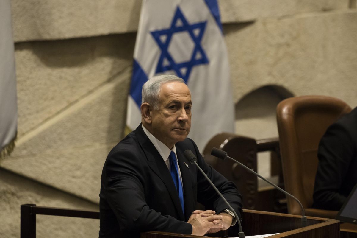 Israeli Prime Minister Benjamin Netanyahu speaks at the Israeli parliament