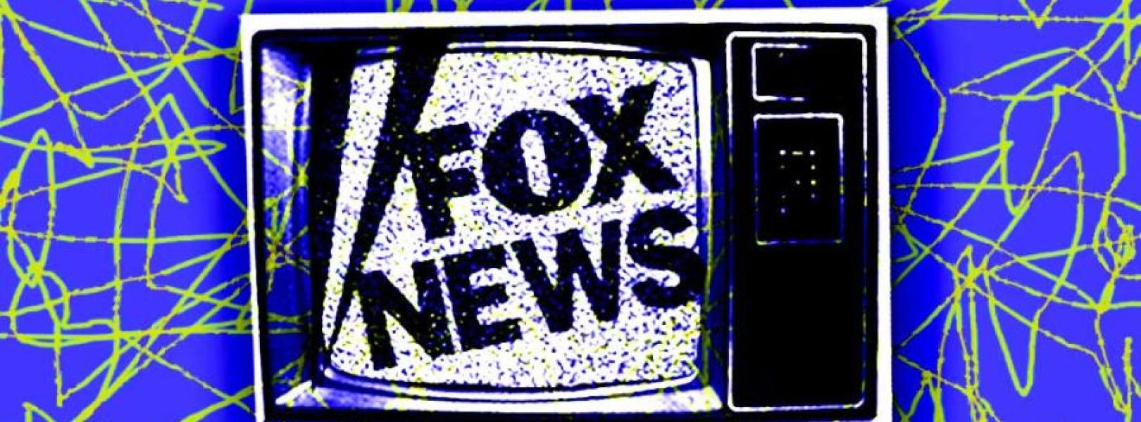 graphic of television with the display showing the Fox News logo