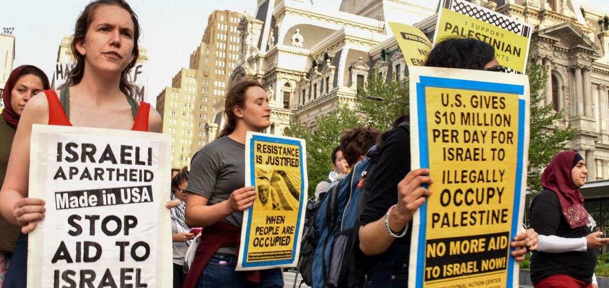 Palestine protest in Philadelphia 