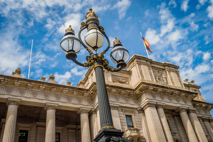 Melbourne Parliament House building in Victoria, Australia. Image: iStock