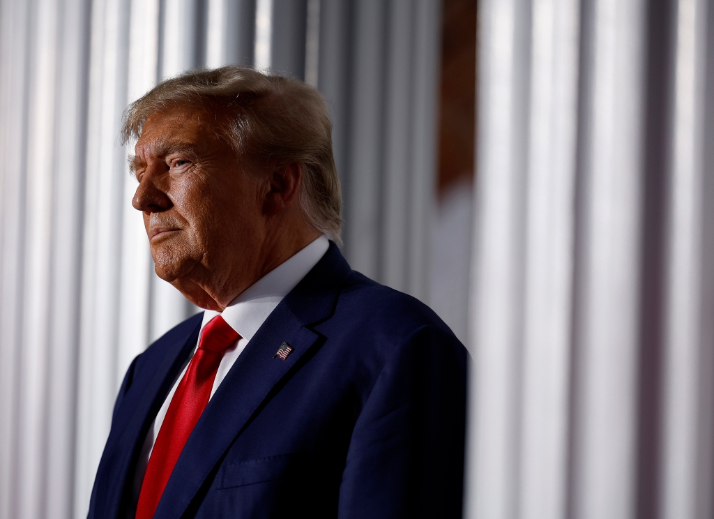 BEDMINSTER, NEW JERSEY - JUNE 13: Former U.S. President Donald Trump prepares to speak at the Trump National Golf Club on June 13, 2023 in Bedminster, New Jersey. Earlier in the day, Trump pled not guilty in federal court in Miami on 37 felony charges, including illegally retaining defense secrets and obstructing the government’s efforts to reclaim the classified documents. (Photo by Chip Somodevilla/Getty Images)