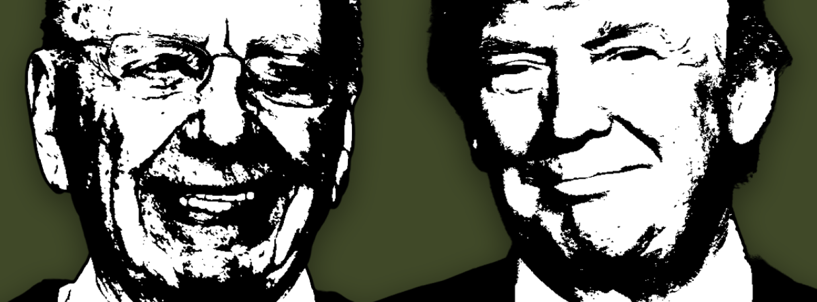 Rupert Murdoch and Donald Trump