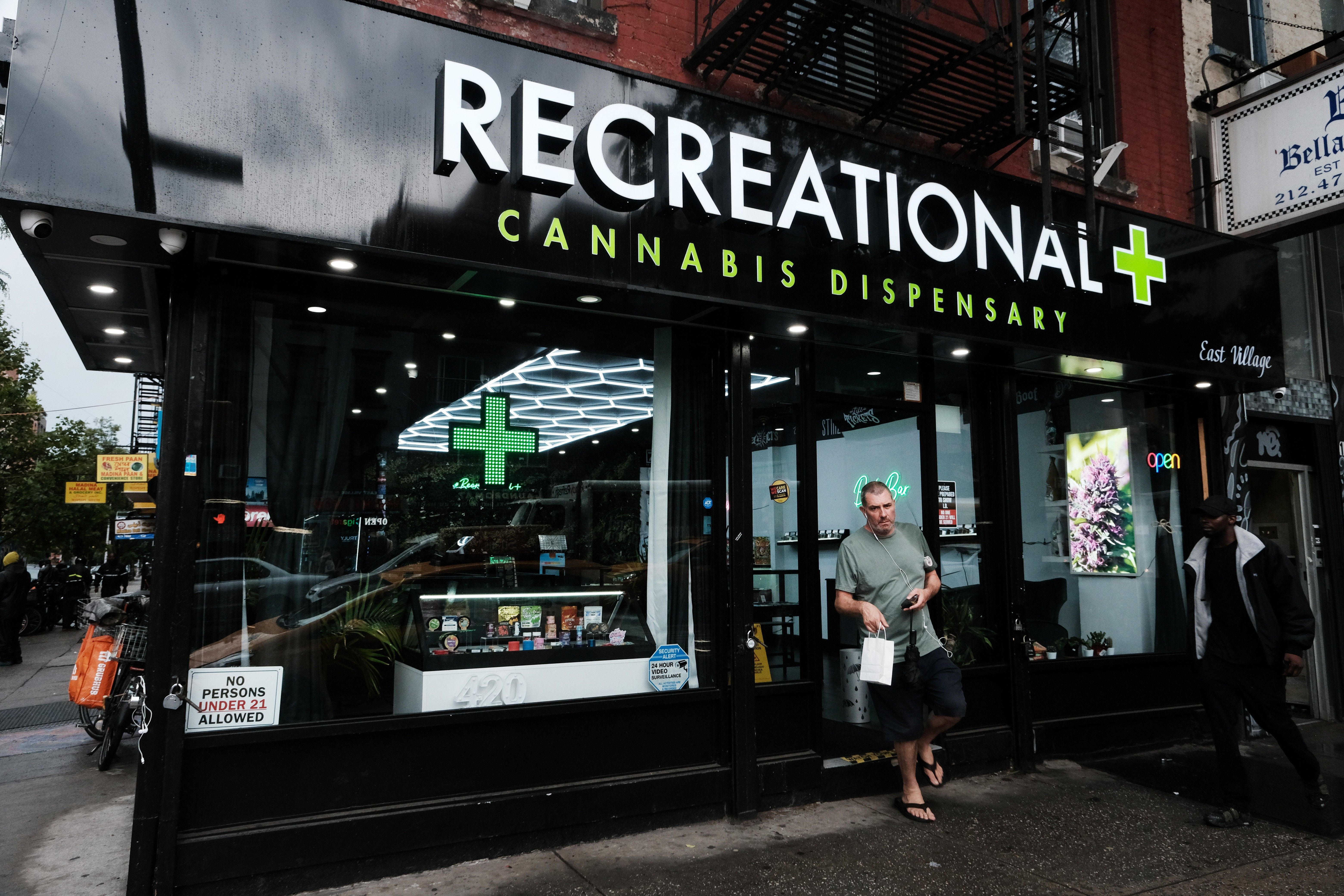  A legal cannabis dispensary 