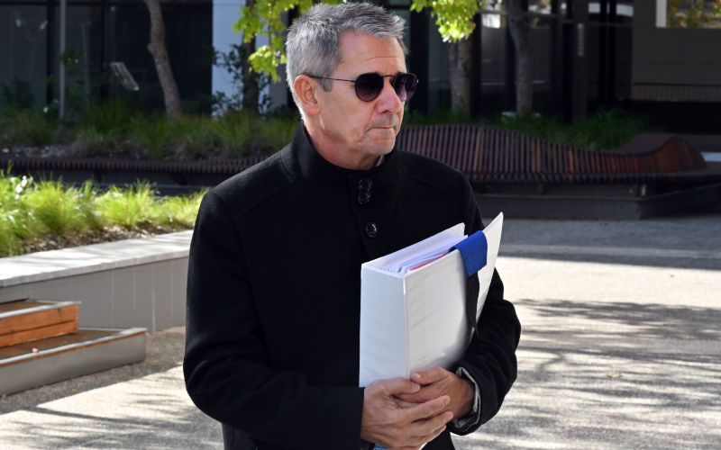 ACT Director of Public Prosecutions Shane Drumgold arrives at the ACT Civil and Administrative Tribunal (ACAT) in Canberra, Monday, May 8, 2023. Image: AAP/Mick Tsikas