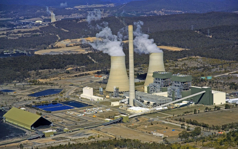 A fossil fired power station in the state of N.S.W. Australia.