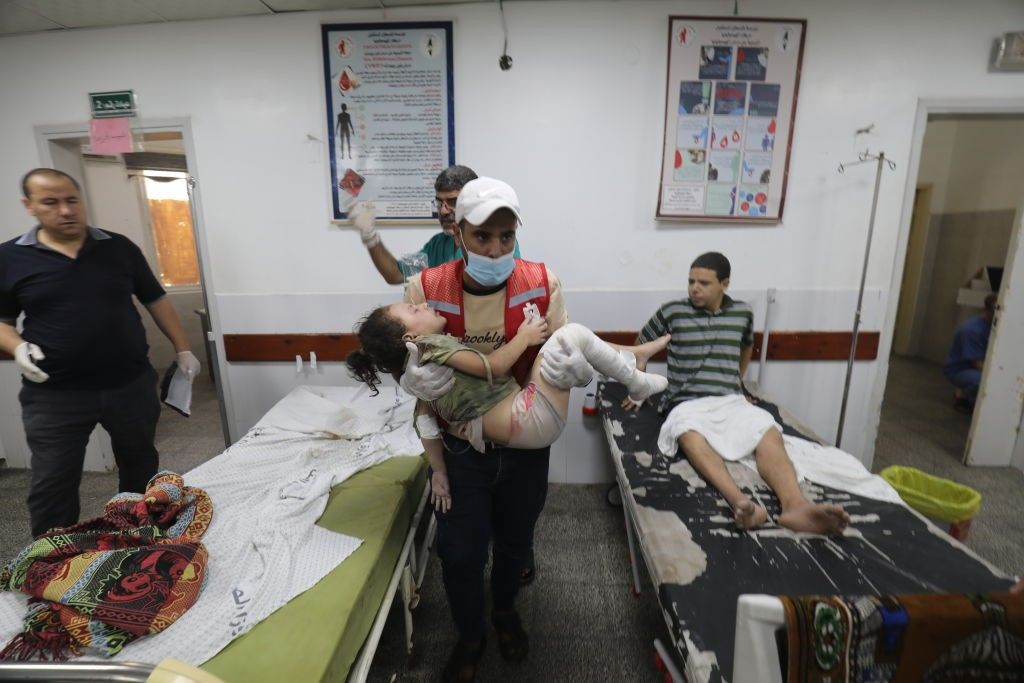 Gaza injured child