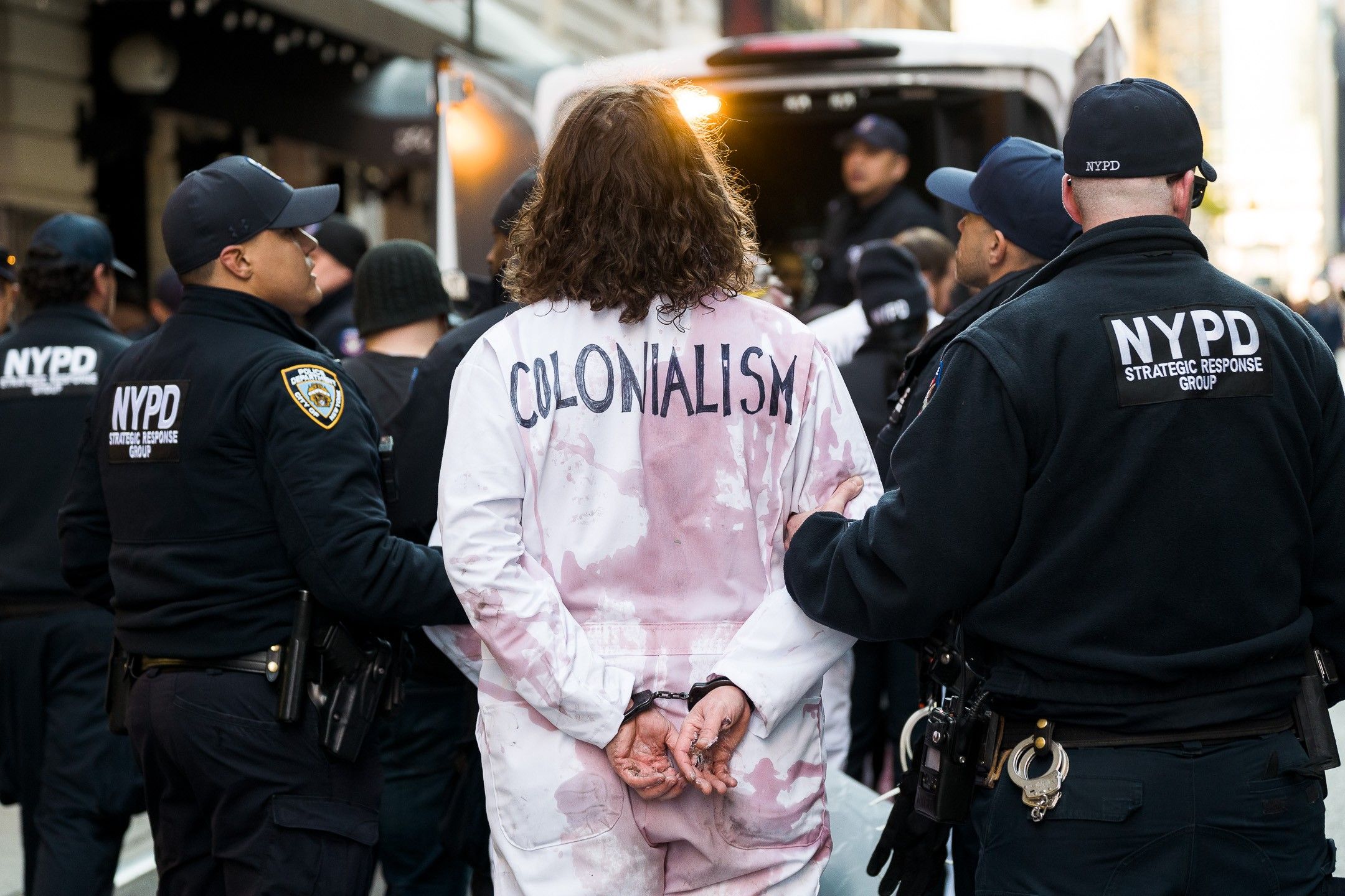 Activists were arrested for disrupting the Macy's Thanksgiving Day Parade