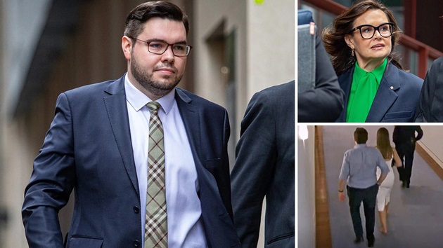 Bruce Lehrmann, Lisa Wilkinson and Brittany Higgins