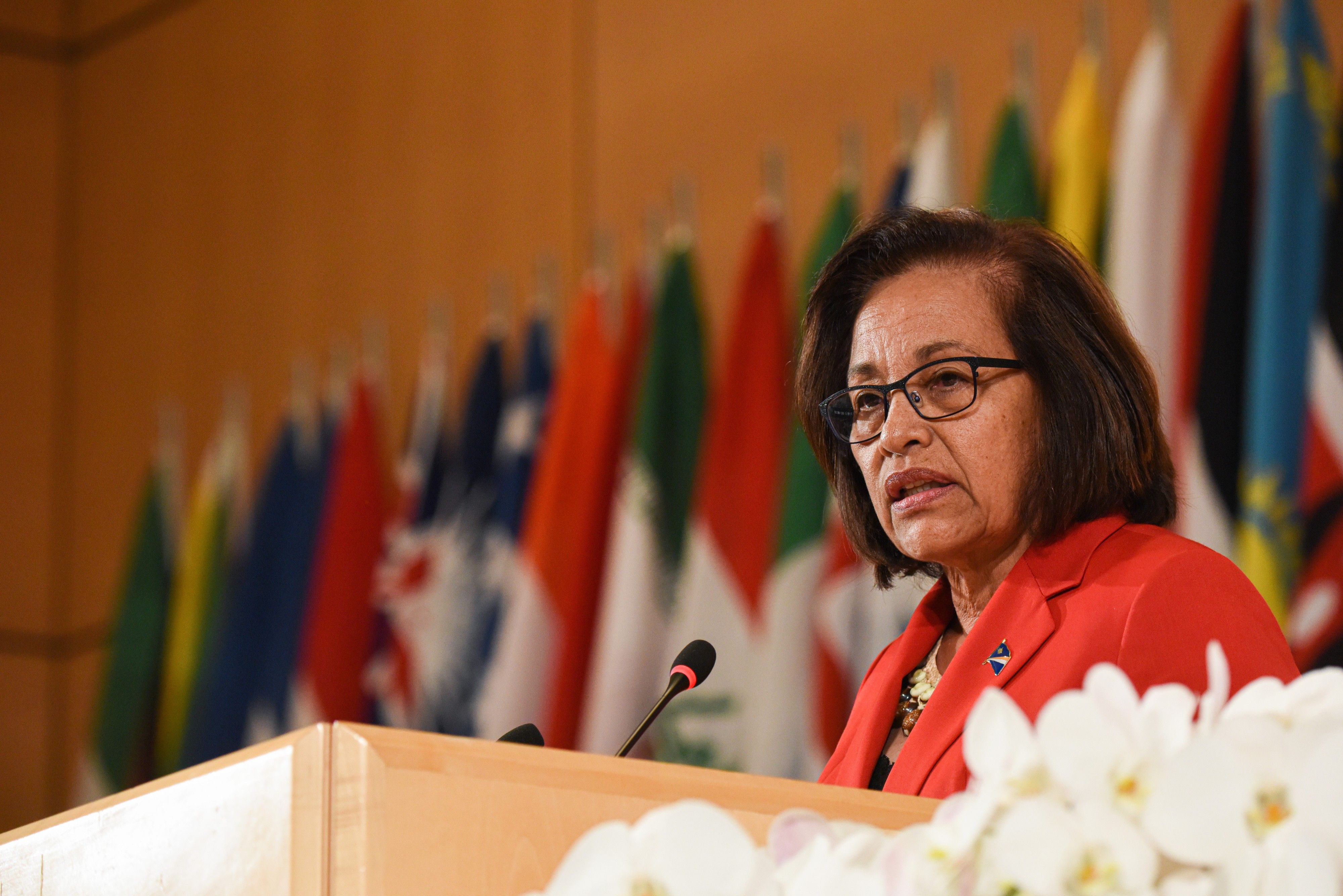 Former Marshallese President Hilda Heine 