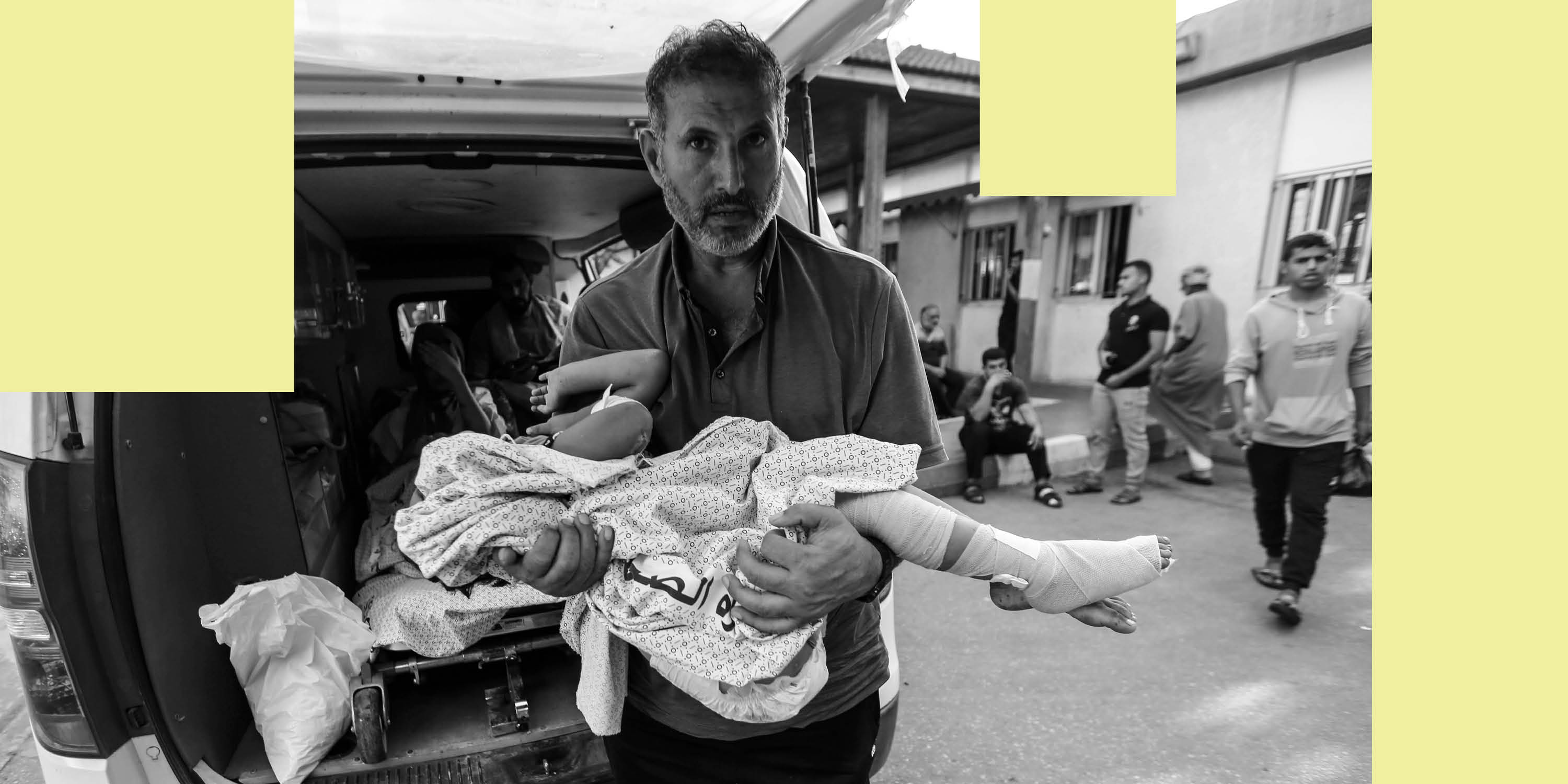 RAFAH, GAZA - NOVEMBER 2: Wounded Palestinians enter the Rafah crossing to travel to receive treatment in Egypt on November 2, 2023 in Rafah, Gaza. For the first time since the outbreak of war between Israel and Hamas on October 7, the crossing here at the Gaza-Egyptian border opened this week to allow a small number of foreign passport holders and seriously wounded to enter Egypt. The wounded have been taken to nearby hospitals, while Egypt is also preparing a field hospital in the area. (Photo by Ahmad Hasaballah/Getty Images)