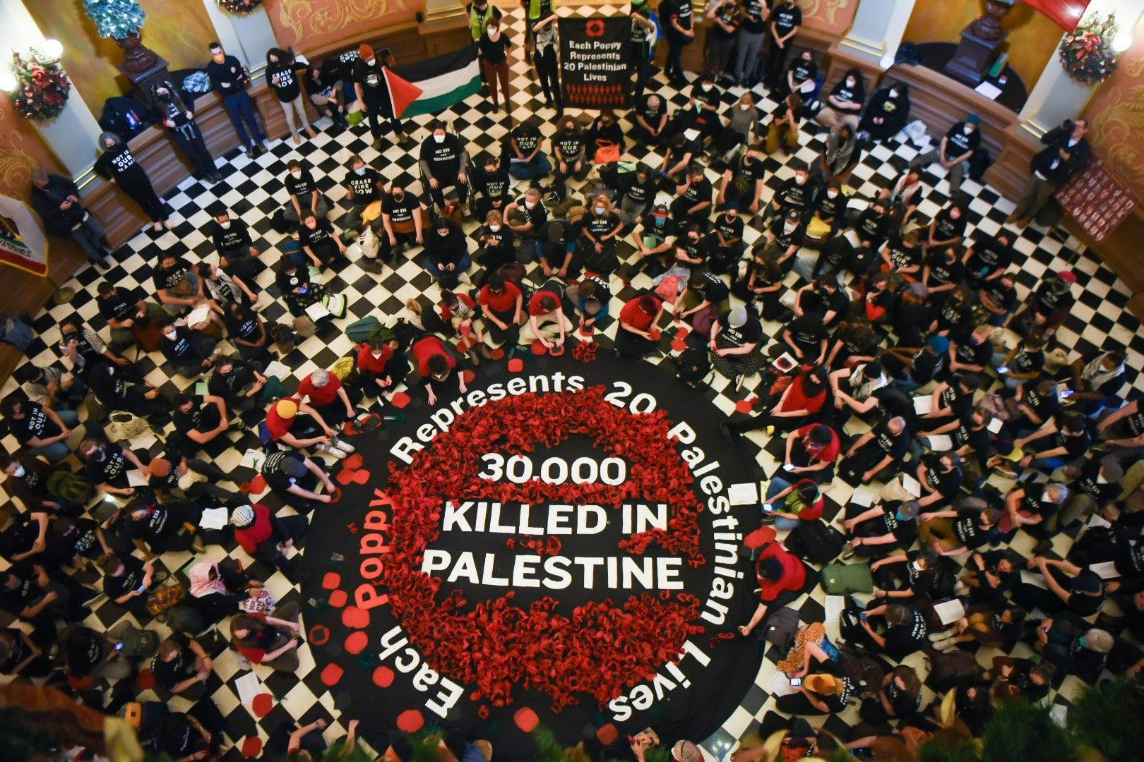 Jewish-Led Protest Demanding Gaza Cease-Fire Shuts Down California Capitol