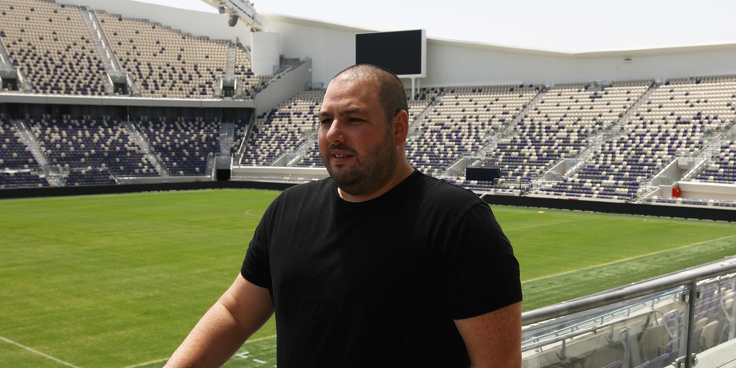 CEO of Israel's NSO Group Shalev Hulio listens during an interview with Reuters about the company's product, Eclipse, a system that commandeers and force-lands intruding drones, at Bloomfield Stadium, in Tel Aviv, Israel June 8, 2020. REUTERS/Ammar Awad - RC255H9AYZMK