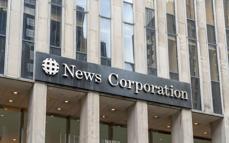 The News Corporation logo.
