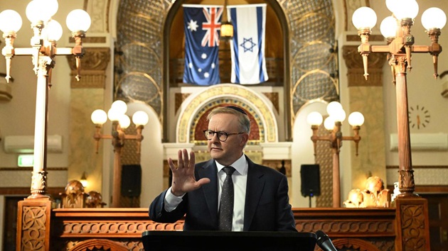 Anthony Albanese supports Israel