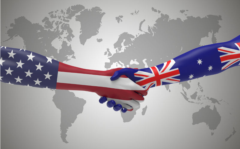 American and Australian Cooperation between two states