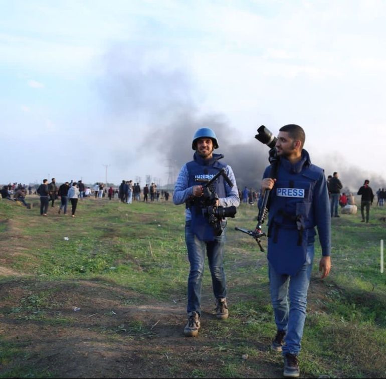 Yaser Murtaja (L) and Roshdi Sarraj (R)