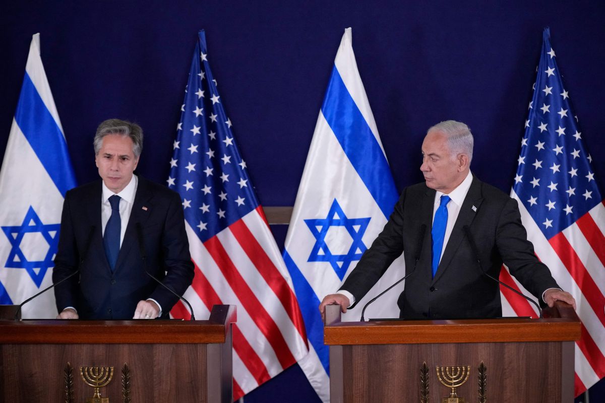 Antony Blinken and Benjamin Netanyahu