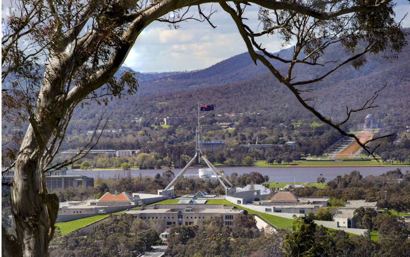 Parliament House from Red Hill