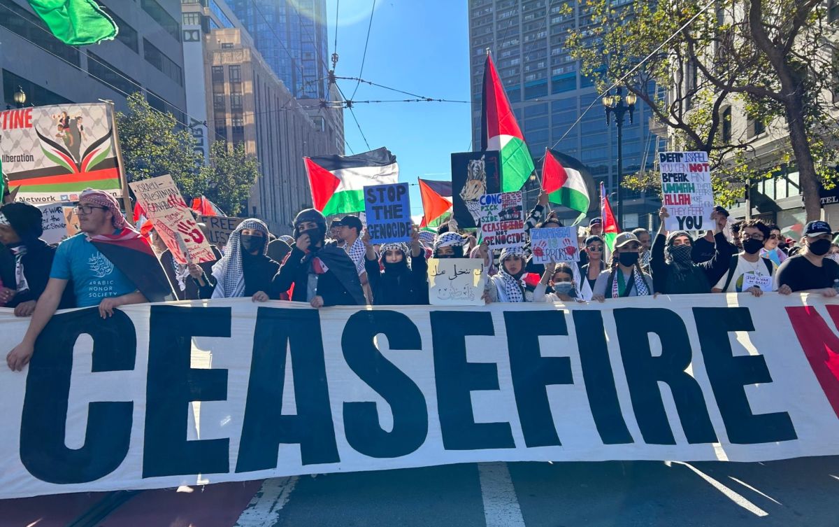 San Francisco cease-fire protest