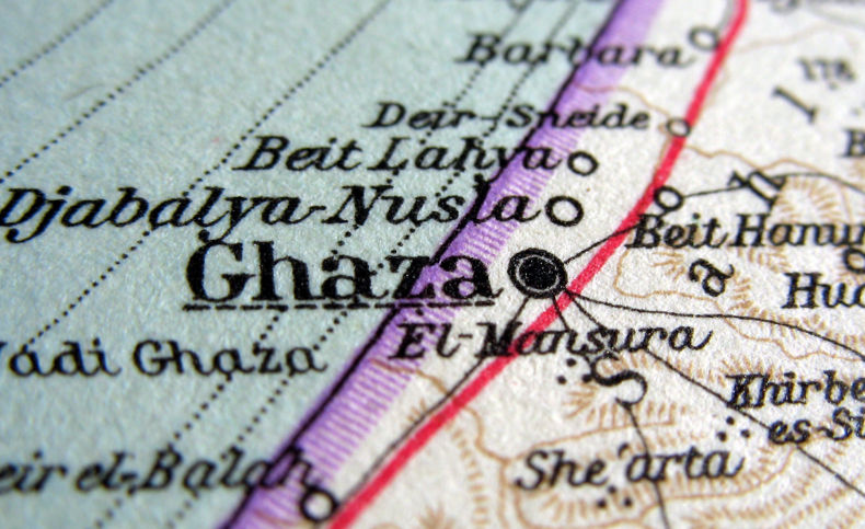 Ghaza in 1949. Map