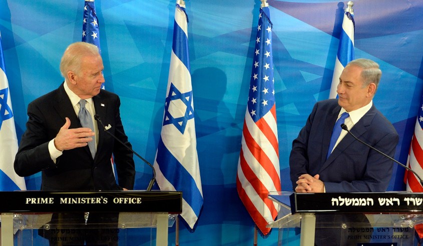 Then Vice President Joe Biden visit to Israel March 2016 Meet with PM Benjamin Netanyahu