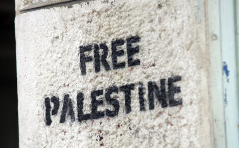 Free-Palestine-graffiti. Image: iStock / cilliankelly Free Palestine graffiti on a wall