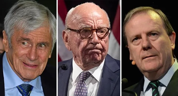 Kerry Stokes, Rupert Murdoch and Peter Costello